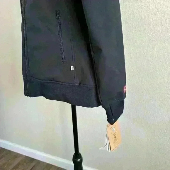 CG Habitats Standard Tech Zip Hoodie Jacket Black NWT Women Size Small - Picture 4 of 13